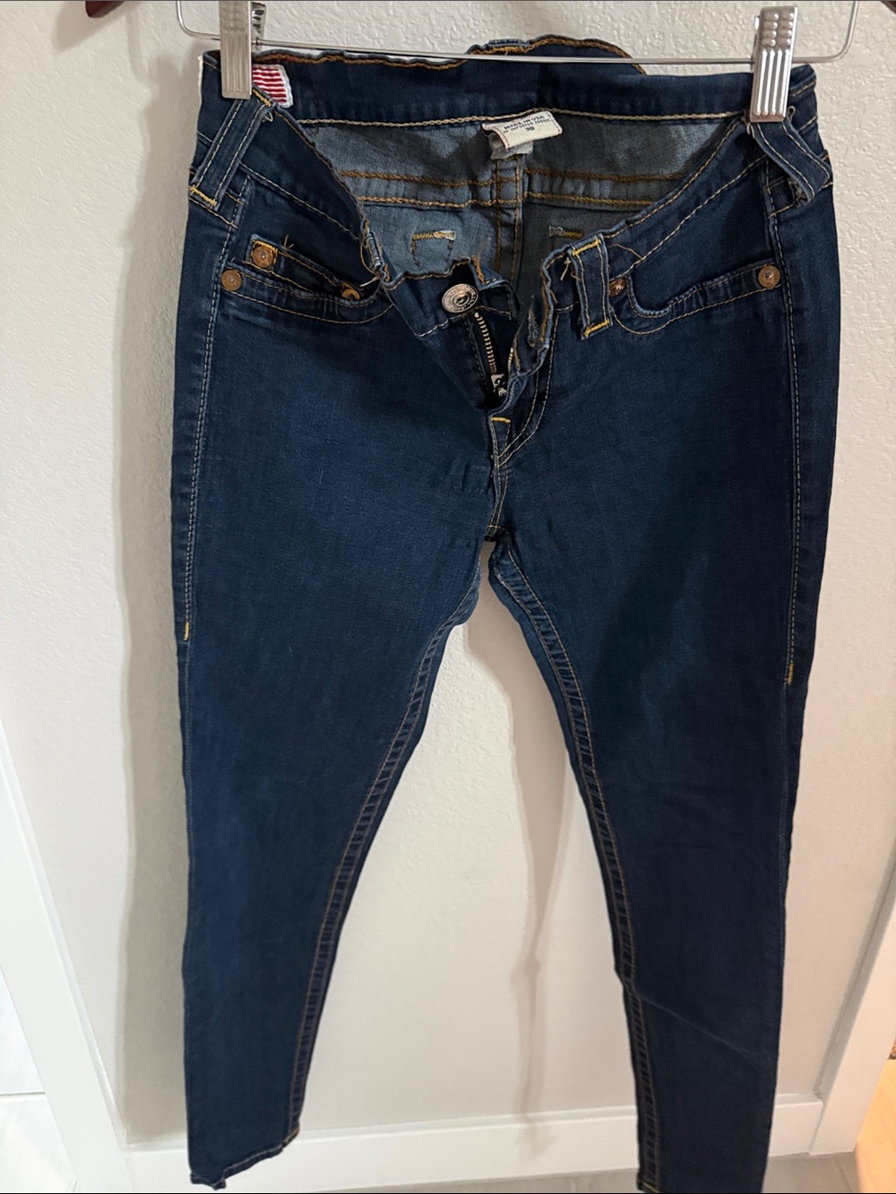 True Religion Dark Indigo Skinny Jeans
